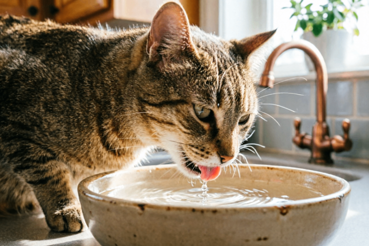 Заставить пить кошку больше воды: миссия выполнима