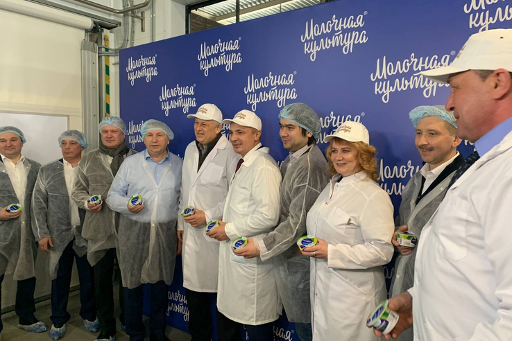 Леонид Кротов посетил предприятие «Молочная культура» в рабочей поездке
